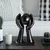 Aberto Design Dekorativna figura Global - 4, 18x30x9 cm, Crna