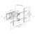 Gembird WM-80ST-02 44302 TV nosač, Tilt 37-80 VESA max.60x40cm