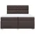vidaXL Box spring postelja z vzmetnico temno rjav 200x200 cm blago, (21302361)
