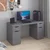 Hanah Home radni sto Alen 150cm 2 Drawer 2 Cabinet, 150 cm, antracit