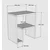 Hanah home Klub sto Yepa 45x51,8x30cm Beli