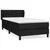 Greatstore Box spring postelja z vzmetnico črna 90x200 cm blago