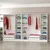 Hanah Home ormar sa reflektujućim staklom Nisa 20607, 315 cm, beli