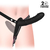 SuperLove Double Vibrating Dildo Strap-on with Remote Black