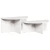 Kava Stol 2 pcs Bijelo Masivna borovina