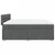 Vidaxl Box spring postelja z vzmetnico temno siva 180x200 cm blago