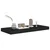Plutajuće zidne police 2 kom crne 60 x 23,5 x 3,8 cm MDF