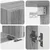Set TV komoda Zidne 4 pcs Siva Sonoma Konstruirano drvo