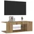 TV ormarić s LED svjetlima Artisan hrast 90x39x30 cm