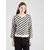 VERO MODA Pulover kremna/črna