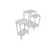 Aberto Design Plastična polica OMS-1108, 108x100x29cm, Bela