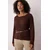 Trendyol Curve Ženska bluza Tbbaw26Af00030, Braon
