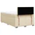 Vidaxl Box spring postelja z vzmetnico krem 120x200 cm blago