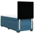 Vidaxl Box spring postelja z vzmetnico modra 80x200 cm žamet