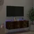 Zidni TV ormarić s LED svjetlima boja hrasta 100 x 35 x 31 cm