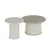 Hanah Home klub sto Valento 20220, 60,8 cm, Moonstone / travertin