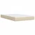 Vidaxl Box spring postelja z vzmetnico krem 120x200 cm blago