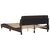 Okvir za krevet Dover tamnosmeđi 140 x 190 cm od tkanine