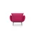 Atelier del Sofa Fotelja Jax 90x95x80cm Tamnocrvena