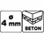 shumee Sveder za beton 4 x 75 mm, brušen