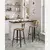 Songmics Set barskih stolov 2 kosa 454x454x1022 cm rjava črna