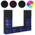 TV zidne jedinice s LED-om 5 pcs 40,5 x 30 x 102 cm Crni hrast