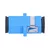 EXTRALINK SC/UPC SIMPLEX ADAPTER BLUE