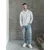 DAN FOX APPAREL Majica Essential bela