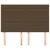 Vidaxl Vzglavje postelje temno rjavo 144x5x118/128 cm blago