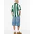 Pull&Bear Majica HONDA zelena/črna/bela