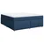 vidaXL vidaXL Box spring postelja z vzmetnico modra 180x200 cm blago, (21310288)