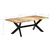 vidaXL Jedilna miza 200x100x75 cm trden mangov les