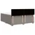 Vidaxl Box spring postelja z vzmetnico taupe 200x200 cm blago