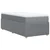 Vidaxl Box spring postelja z vzmetnico svetlo siva 80x200 cm blago