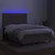 Vidaxl Box spring postelja z vzmetnico LED taupe 140x190 cm blago