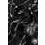 Svilena marama Lanvin boja: crna, s uzorkom