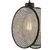 Opviq Luster Drum, 24x9cm, Sivo-crni