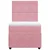 Vidaxl Box spring postelja z vzmetnico roza 100x200 cm žamet