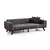 Atelier del Sofa Trosed na razvlačenje Leon 92x77x222cm Antracit