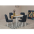 Hanah Home Set Trpezarijski sto i 4 trpezarijske stolice Vina 1048, Teget