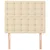 Vidaxl Vzglavje postelje kremne barve 90x5x118/128 cm blago