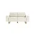 ATELIER DEL SOFA 2-Seat Sofa Sparrow 2 Milk Froth Walnut