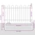 Vrtna Ograda 8 pcs Siva 13,6 x 1,2 m Čelik s prahom