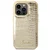 Maska Guess Hc PU Croco Metal Outline za iPhone 14 Pro 6.1 zlatna (GUHCP14LHGCRHD)