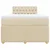 vidaXL vidaXL Box spring postelja z vzmetnico krem 120x200 cm blago, (21292082)
