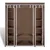 Vidaxl Garderobna omara iz blaga s predelki 45x150x176 cm rjava