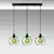 Opviq Luster Benek-20-14345, 70x20x120, IP20, Crno-zeleni