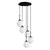 Opviq Luster Orbital-15-14016, 40x40x115cm, IP20, Crno-beli