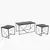 Hanah Home Defne Set Klub stolova, 3 komada, Beli