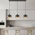 Opviq Luster Yildo-L-253-1, 146x36x122cm, IP20, Bakarno-crne boje